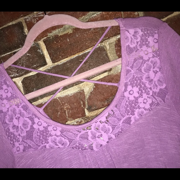 Small Lavender Boutique Blouse by "ABOUT A GIRL" | Size Small - Picture 2 of 6